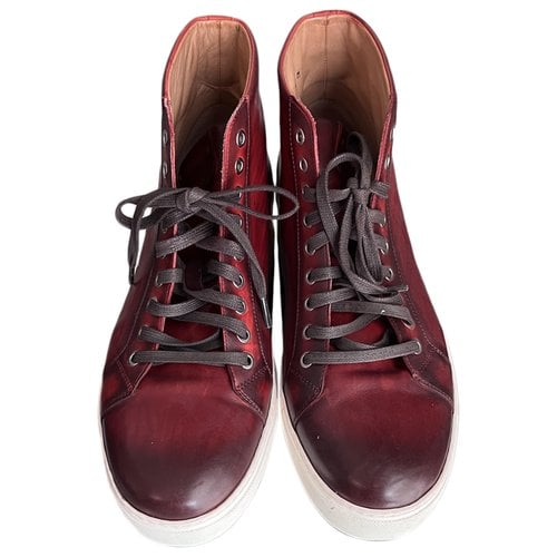 Pre-owned Magnanni Leather Boots In Red