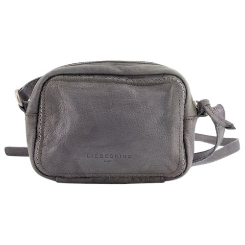 Pre-owned Liebeskind Leather Crossbody Bag In Grey