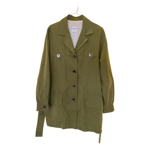 Pre-owned Celine Suit Jacket In Green