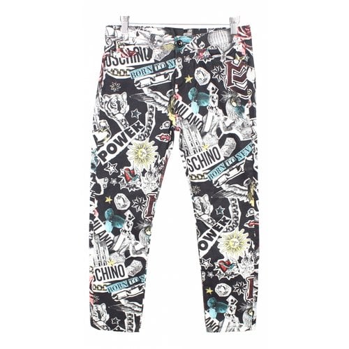 Pre-owned Moschino Love Chino Pants In Multicolour