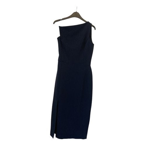 Pre-owned Aqaq Mid-length Dress In Navy