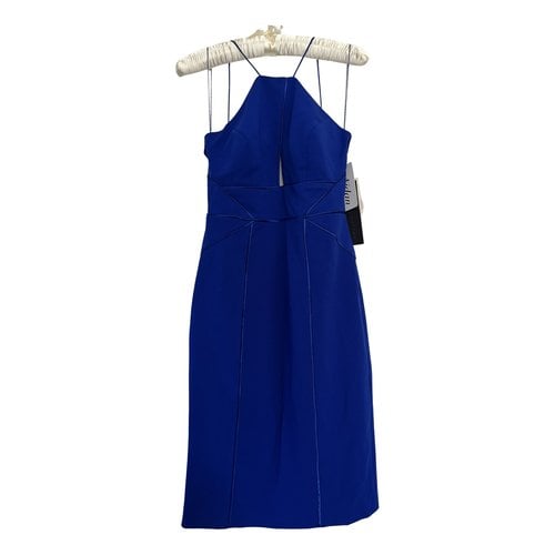 Pre-owned Aidan Mattox Mid-length Dress In Blue