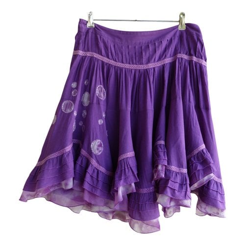 Pre-owned Jean Paul Gaultier Mini Skirt In Purple