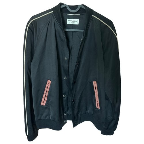 Pre-owned Saint Laurent Silk Jacket In Black