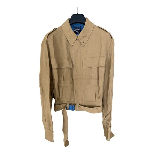 Pre-owned Jean Paul Gaultier Linen Jacket In Camel