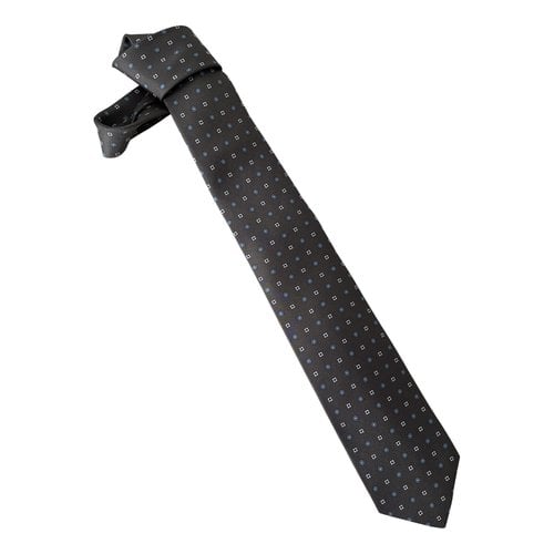 Pre-owned Borrelli Silk Tie In Grey