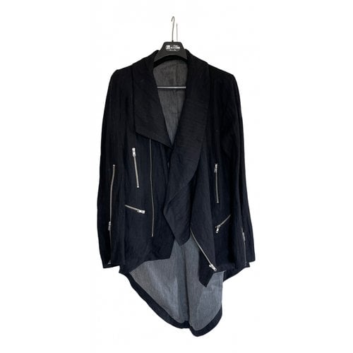 Pre-owned Marc Le Bihan Wool Jacket In Black