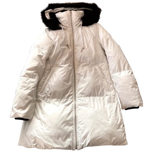 Pre-owned Maje Fall Winter 2020 Puffer In White