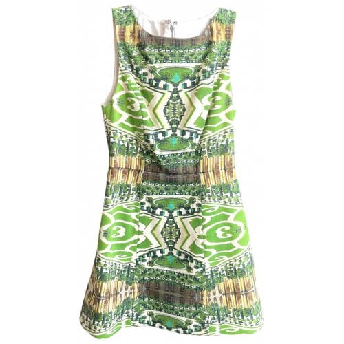 Pre-owned Alice And Olivia Mini Dress In Green