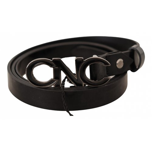 Pre-owned Costume National Leather Belt In Black
