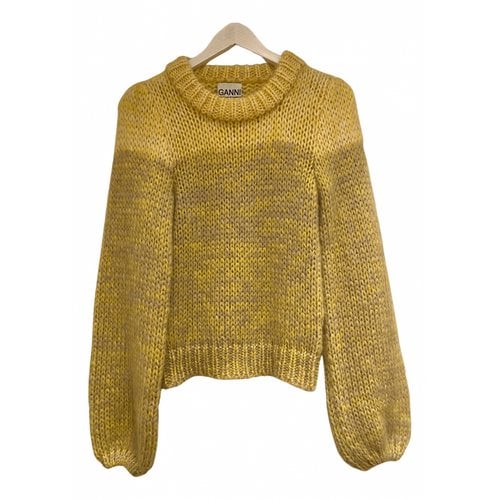 Pre-owned Ganni Wool Jumper In Yellow