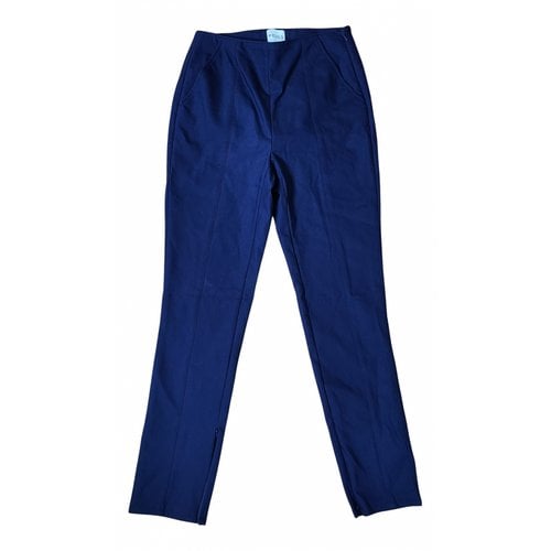 Pre-owned Reiss Trousers In Blue