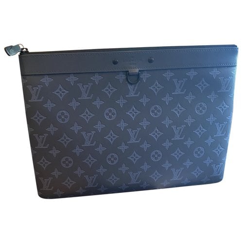 Pre-owned Louis Vuitton Leather Small Bag In Blue