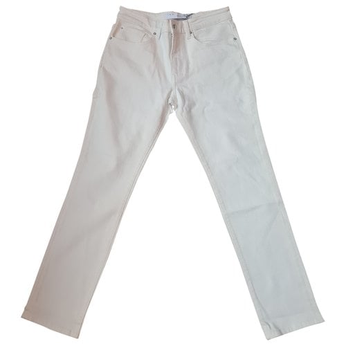 Pre-owned Iro Straight Jeans In White