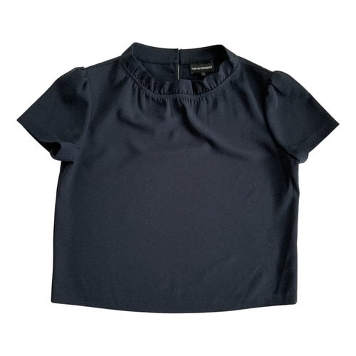 Pre-owned Emporio Armani Blouse In Navy