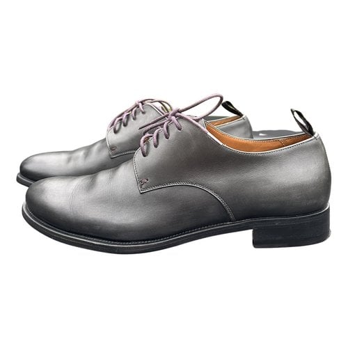Pre-owned Ballantyne Leather Lace Ups In Grey