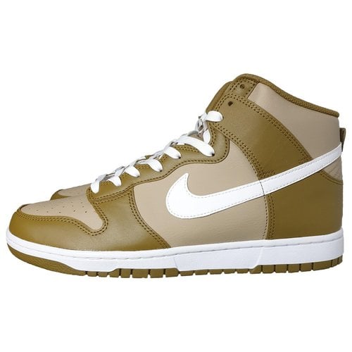 Pre-owned Nike Sb Dunk Leather High Trainers In Brown