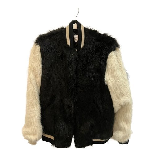 Pre-owned Opening Ceremony Faux Fur Coat In Black