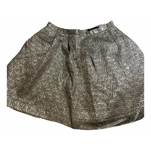 Pre-owned Tara Jarmon Mini Skirt In Grey