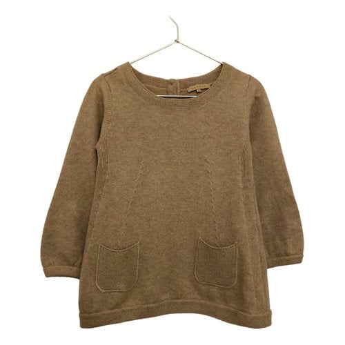 Pre-owned Sandro Cashmere Jumper In Beige