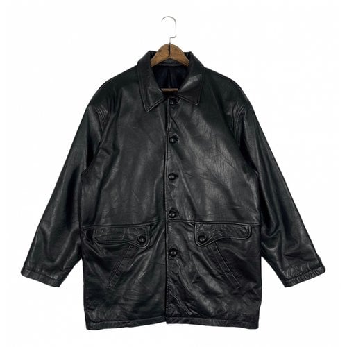 Pre-owned Kansai Yamamoto Leather Jacket In Black