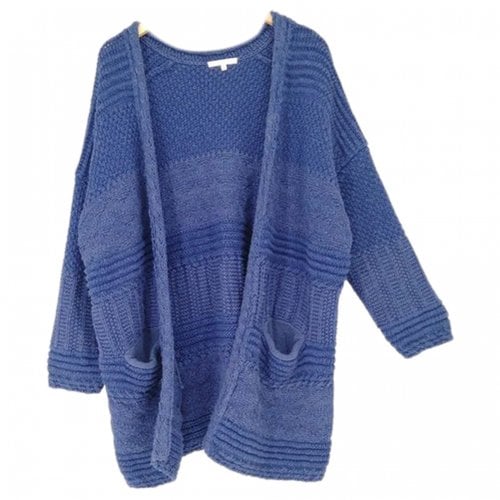 Pre-owned Maje Cardigan In Blue