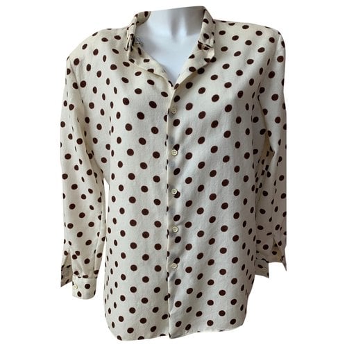 Pre-owned Giorgio Armani Wool Blouse In Beige