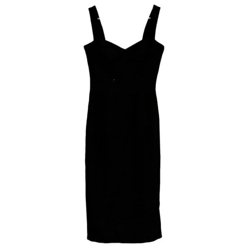 Pre-owned Dress The Population Mid-length Dress In Black