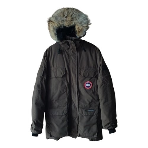 Pre-owned Canada Goose Parka In Brown