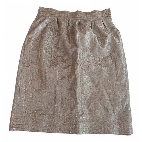 Pre-owned Fendi Mid-length Skirt In Metallic