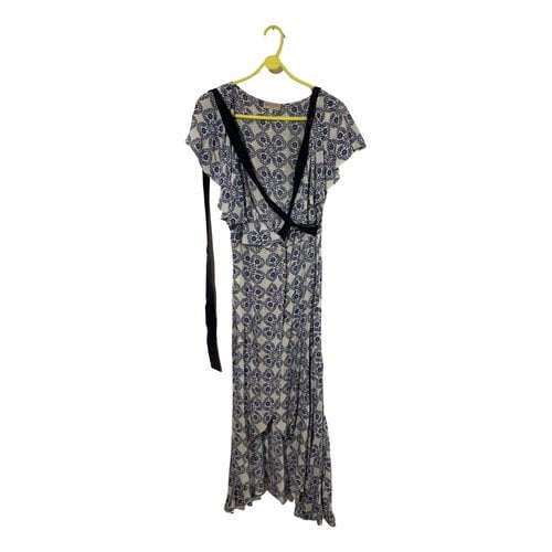 Pre-owned Beulah London Silk Maxi Dress In Multicolour