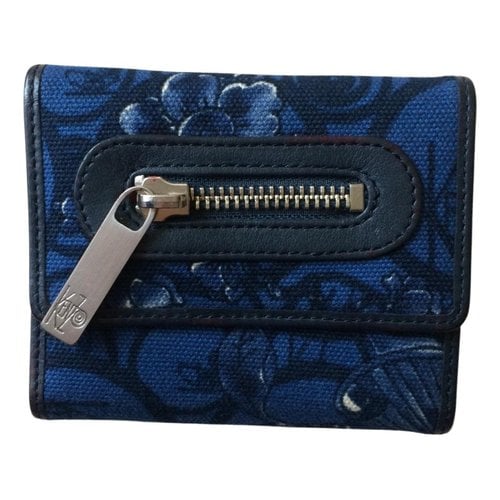 Pre-owned Kenzo Leather Purse In Blue