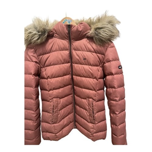 Pre-owned Tommy Hilfiger Puffer In Pink
