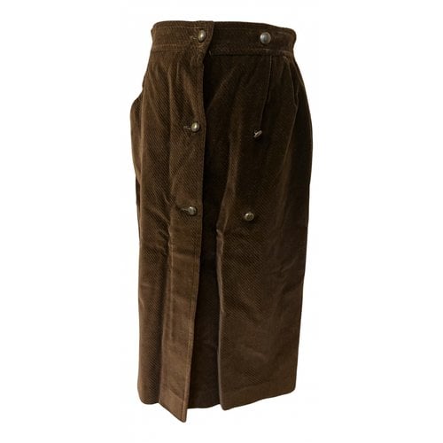 Pre-owned Courrèges Mid-length Skirt In Brown