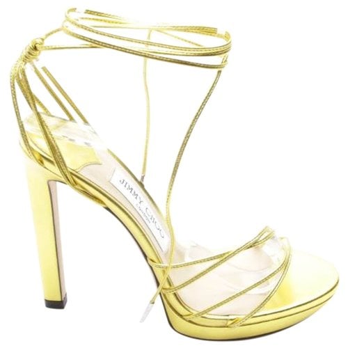 Pre-owned Jimmy Choo Leather Heels In Yellow