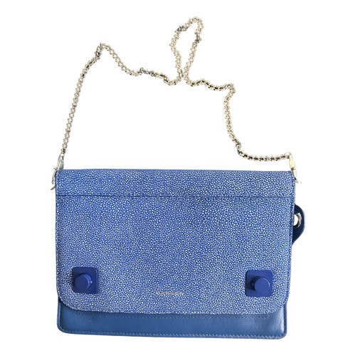 Pre-owned Carven Leather Handbag In Blue