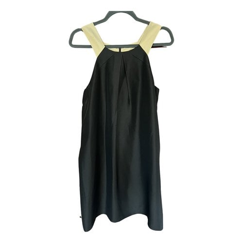 Pre-owned Gio' Guerreri Silk Mini Dress In Black
