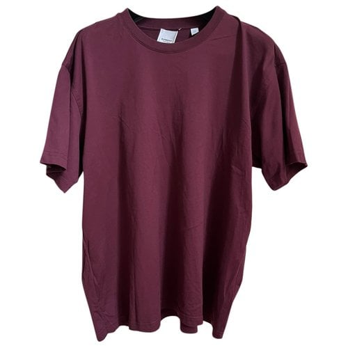 Pre-owned Burberry T-shirt In Purple