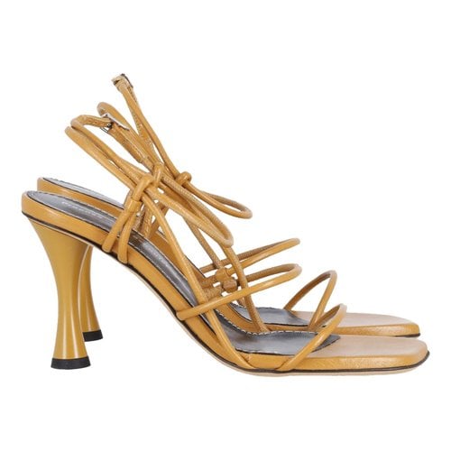 Pre-owned Proenza Schouler Leather Sandal In Brown