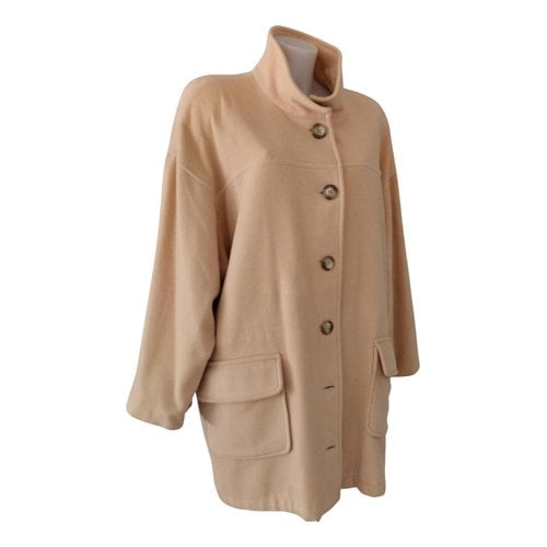 Pre-owned Atos Lombardini Cashmere Coat In Beige