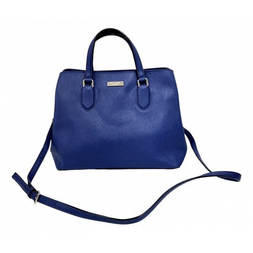 Pre-owned Kate Spade Leather Handbag In Blue