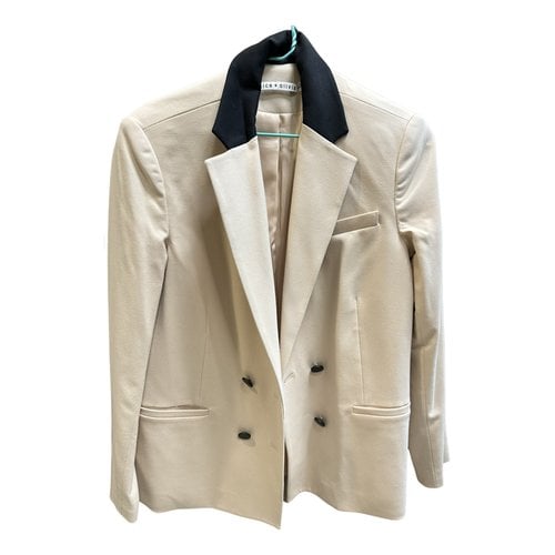 Pre-owned Alice And Olivia Jacket In Beige