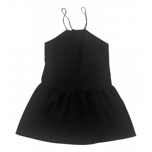 Pre-owned Anine Bing Mini Dress In Black