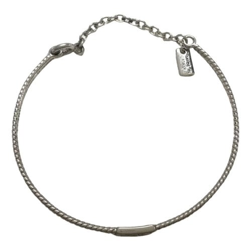 Pre-owned Fendi Baguette Silver Bracelet