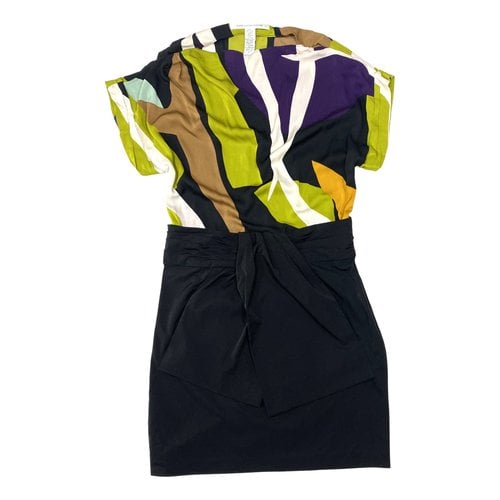Pre-owned Diane Von Furstenberg Silk Mini Dress In Multicolour