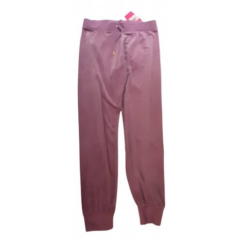 Pre-owned Juicy Couture Trousers In Purple