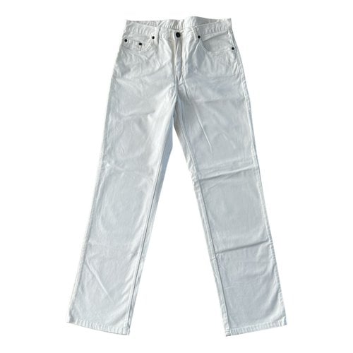 Pre-owned Wrangler Straight Pants In White
