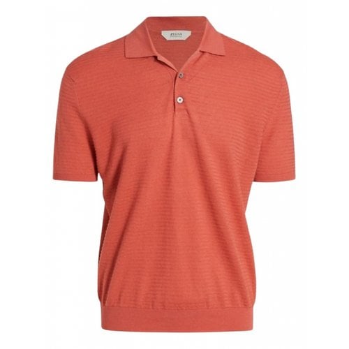 Pre-owned Zegna Polo Shirt In Red