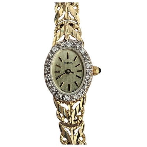 Pre-owned Bulova Yellow Gold Watch
