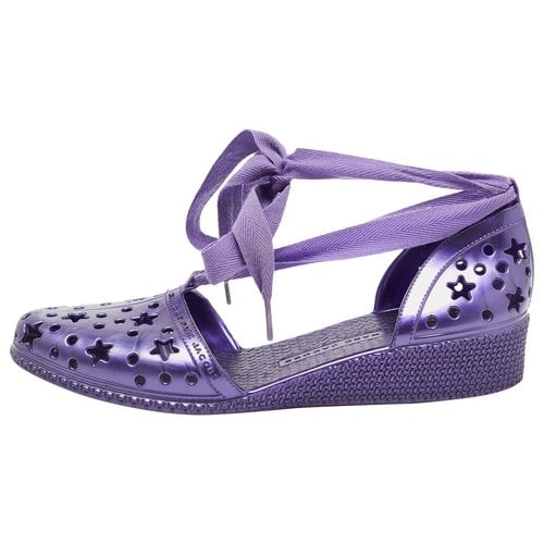 Pre-owned Marc By Marc Jacobs Flats In Purple